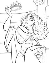 coloriage raiponce la mechante